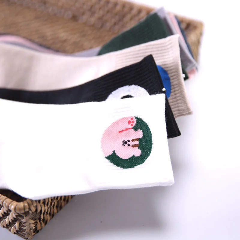 

Animal Happy Life Creative Funny Socks Rabbit Pug Painting Cute Meias Divertidos Socks Women Skarpetki Damskie Calcetines Mujer