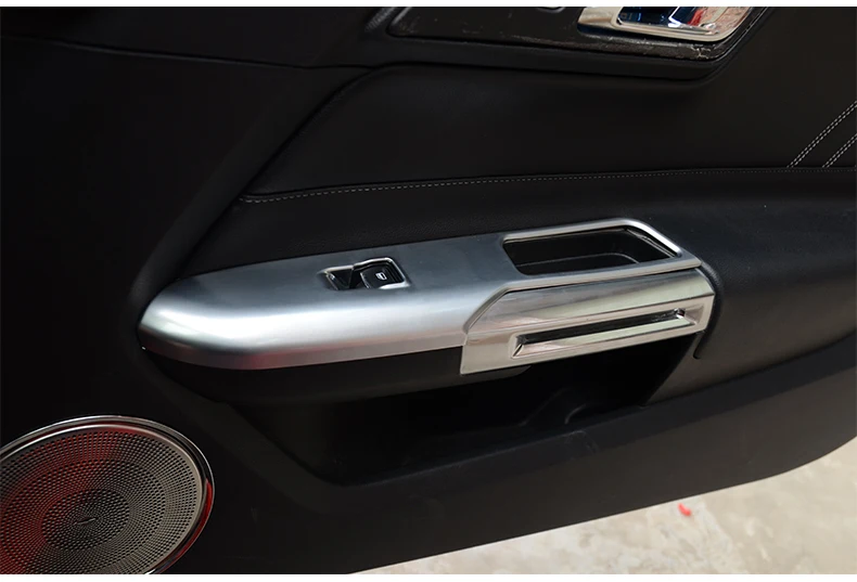 

Fit for Ford MUSTANG 15-17 Stainless steel door handle, handrail, hand lift, window button, trim trim