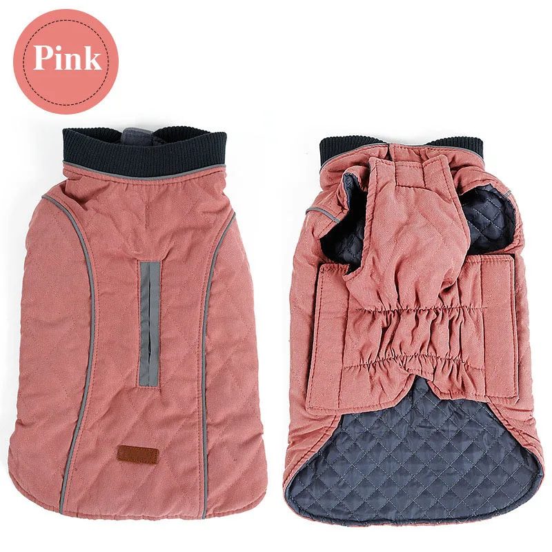 Winter Warm Pet Dog Jacket Vest Reflective Clothes For Small Medium Large Dogs Puppy Outfits Coat French Bulldog Clothing | Дом и сад