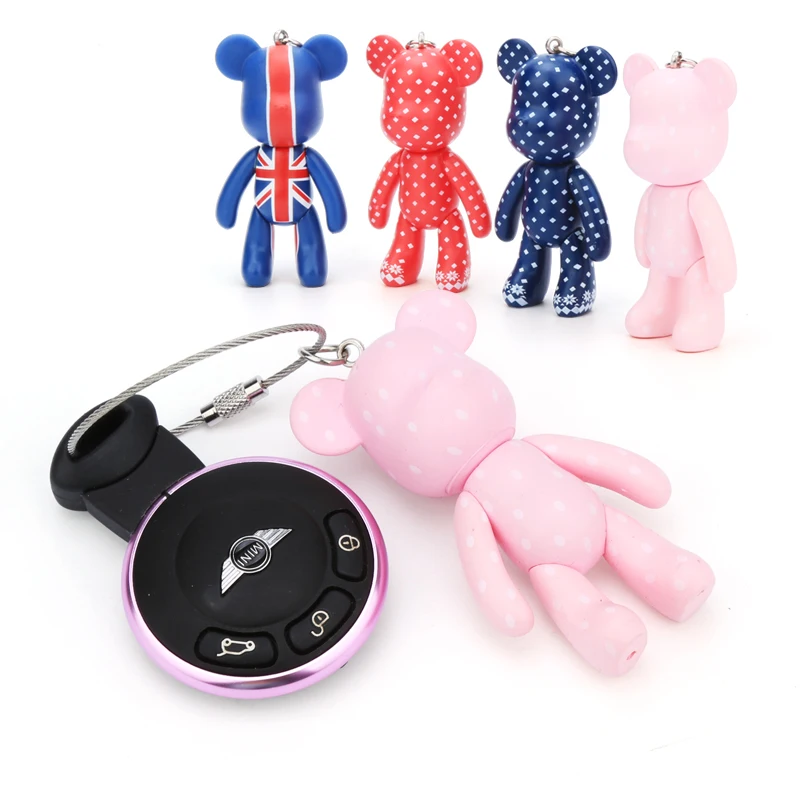 Cartoon Popobe Bear MOMO Keychain Keyring Bomgom Gloomy Vintl Plastic Ornaments Pendant Kids Toys Doll Car Accessories | Автомобили и