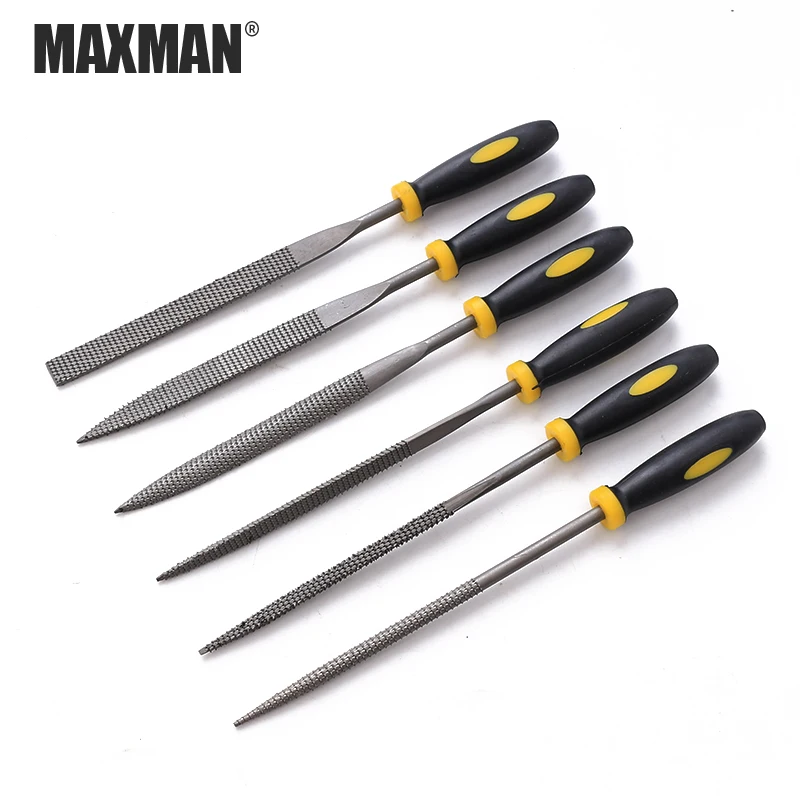 MAXMAN 6 шт. три модели металлических пилок мини ассорти набор алмазных иголок