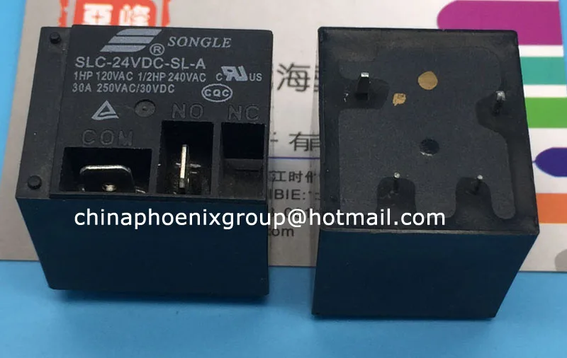 Горячие продать songle реле 12 В SLC-12VDC-SL-A 24 T91 SLC-24VDC-SL-A 4pin Черный Электрические