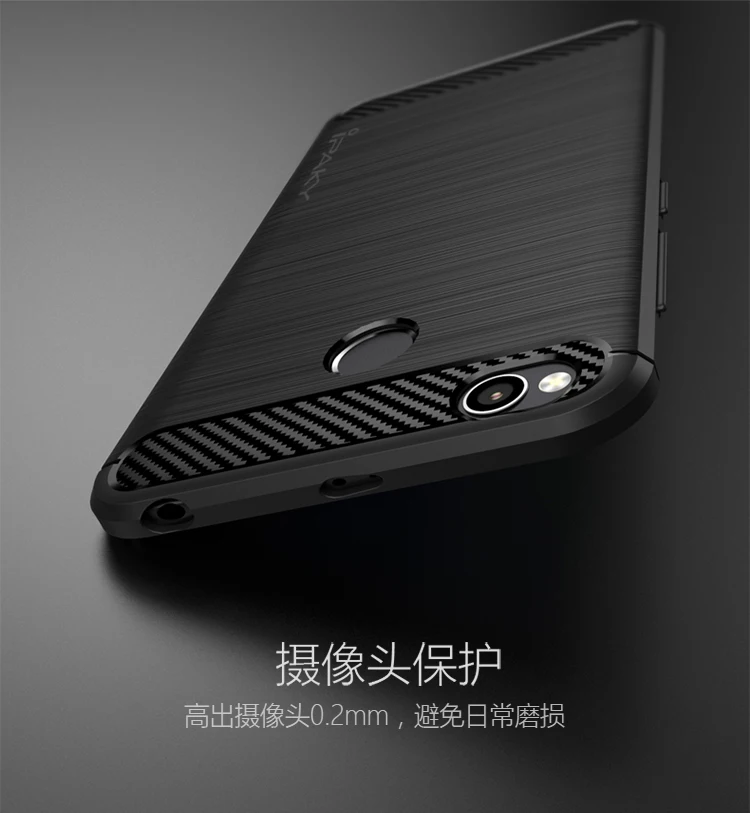 xiaomi redmi 4x case ipaky Brand pro prime xiomi Brushed silicone Back Cover For 5.5&quot |