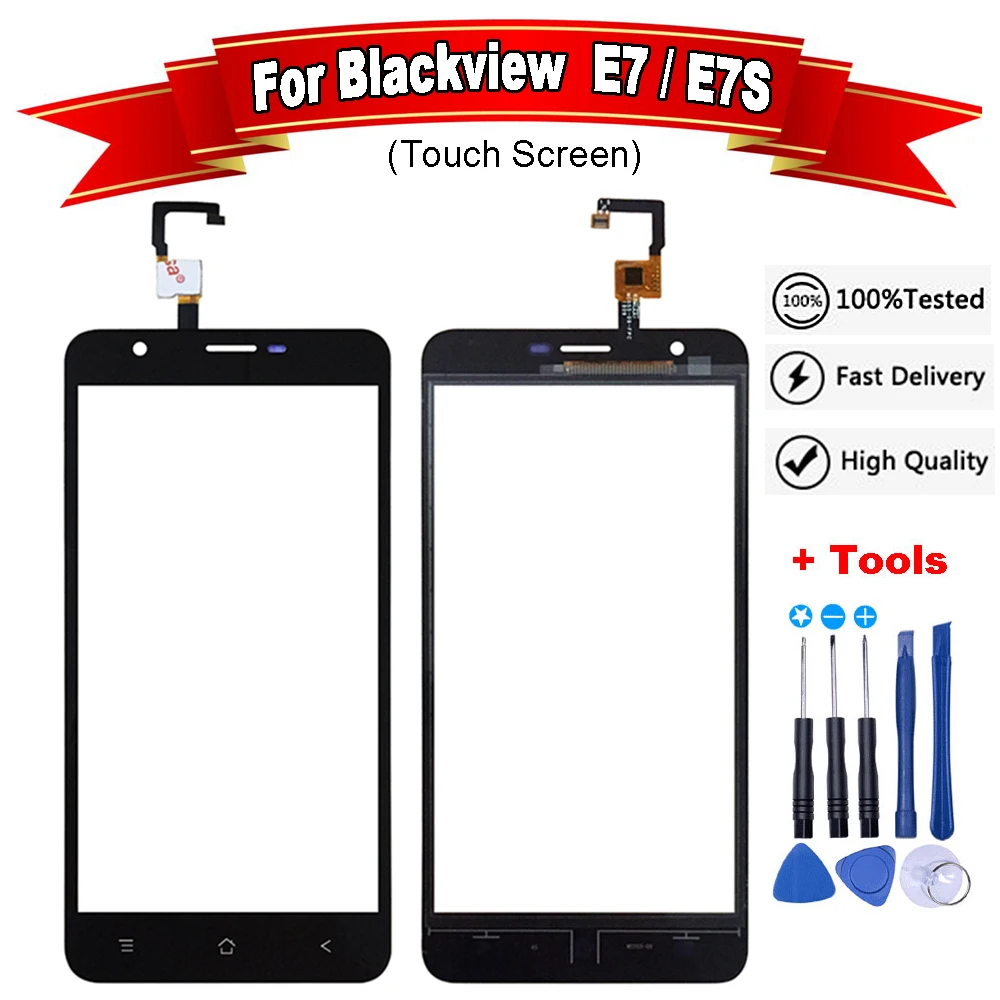 5.5inch For Blackview E7S Touch Screen Lens Sensor Panel Replacement Without LCD+Tools E7 | Мобильные телефоны и