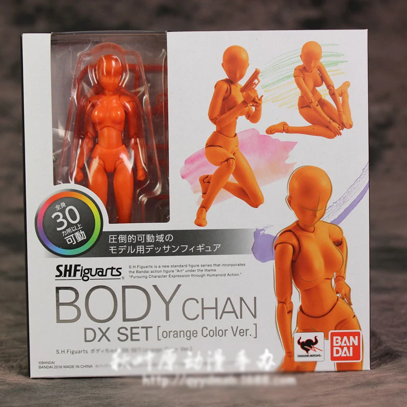 body chan orange Высокое качество тела Кун/тело Чан BJD серый цвет Ver. Черный оранжевый ПВХ фигурка Коллекционная модель игрушки - Цвет: body chan orange