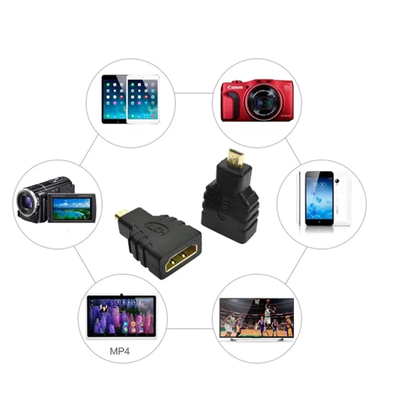 Микро HDMI к адаптер конвертер папа женскому HD 1080p разъем удлинитель для видео ТВ Xbox