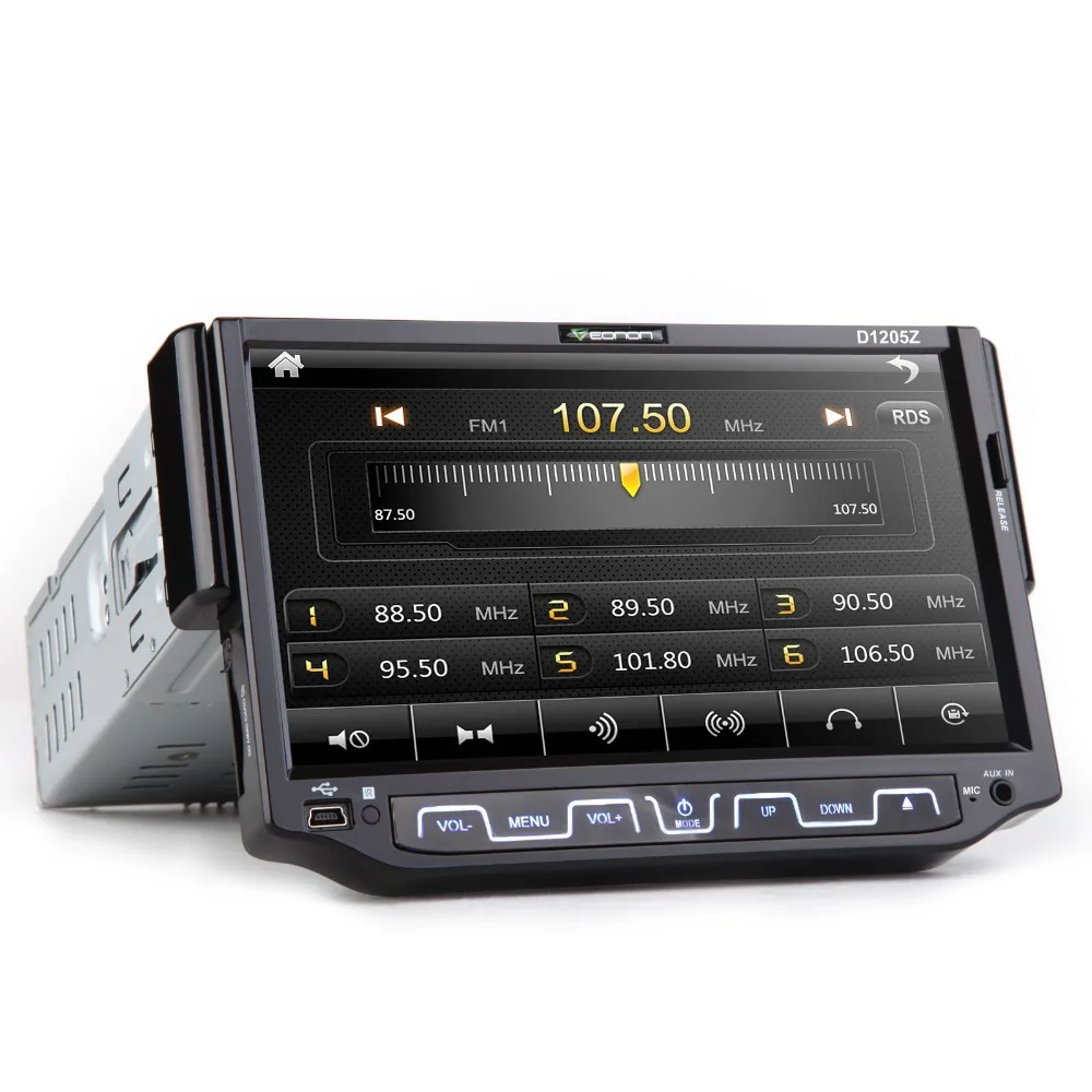 Авторадио eonon D1205Z 7 &quote головного устройства в тире 1 Дин DVD плеер одного din Радио TV