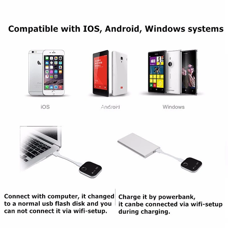 DM Wifi USB флеш накопители WFD025 128 Гб WIFI для iPhone/Android/PC Smart Pen Drive Memory Usb Stick|USB