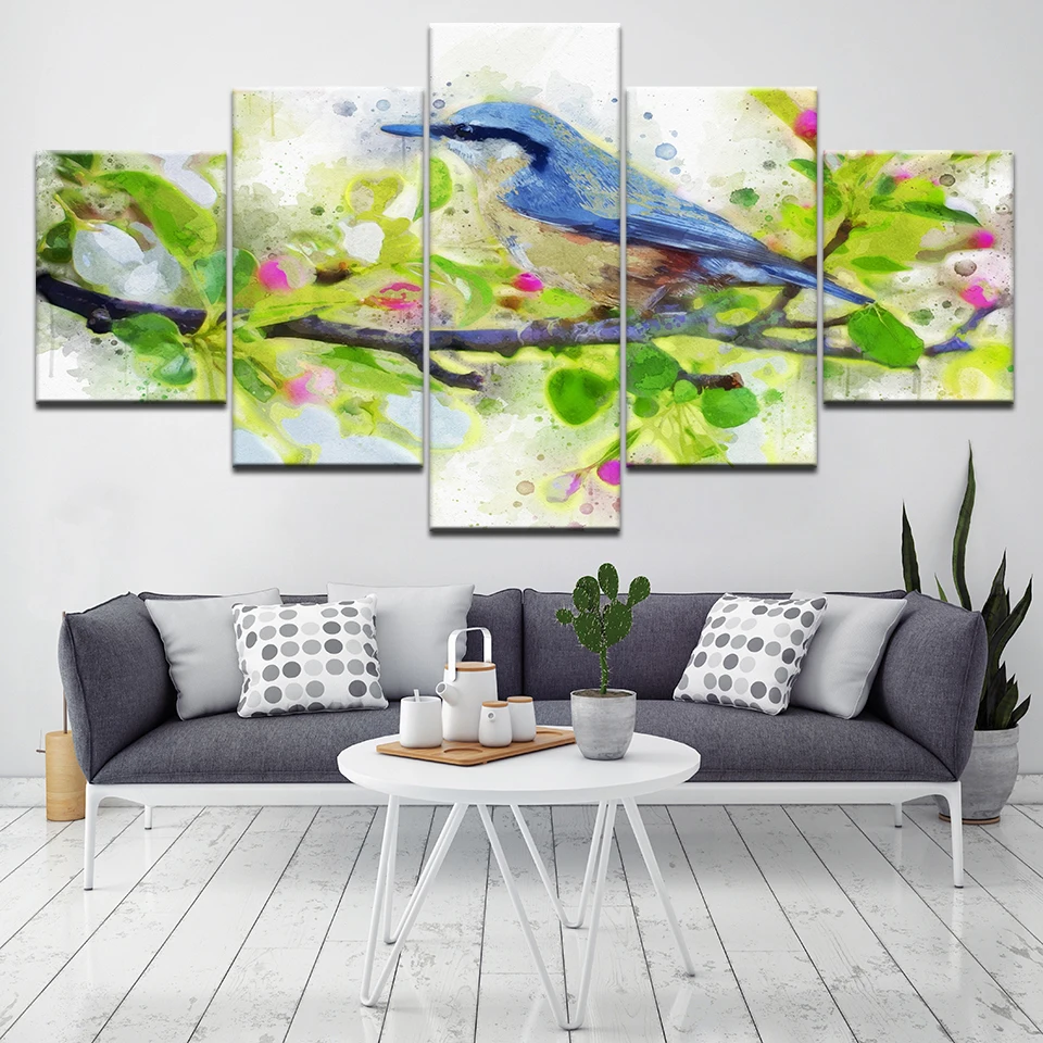 Холст для живописи разноцветные цветы растения пионы 5 шт. холст настенная