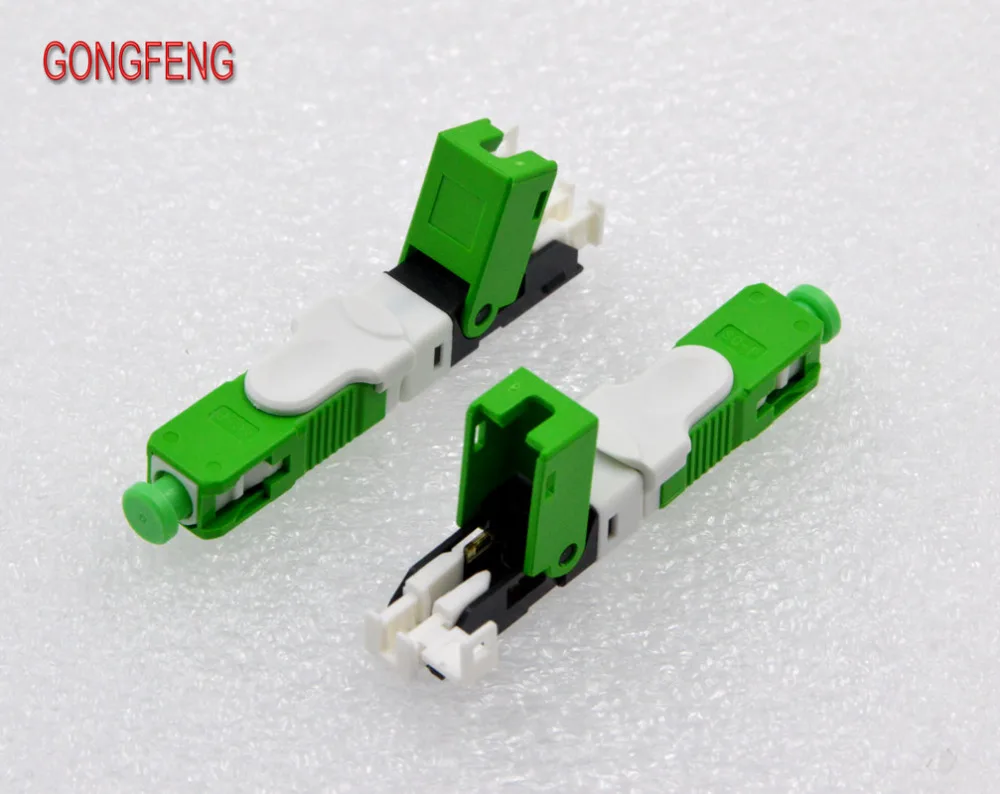 GONGFENG 100 шт оптоволоконный быстрый соединитель FTTH SC одномодовый быстрый соединитель специальная