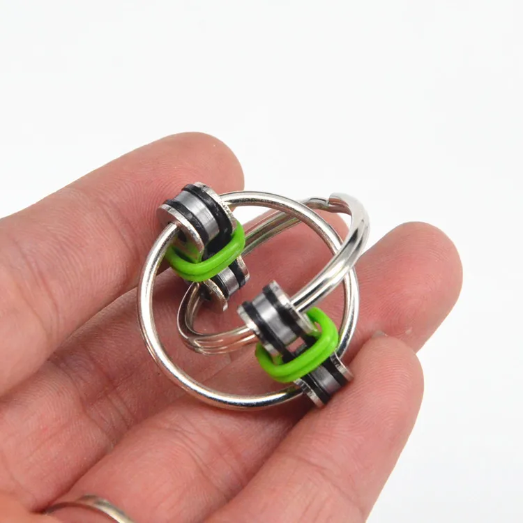 2018 1 шт. ручной Spinner высокое Скорость вращения Кубик антистресс кольцо для ключей