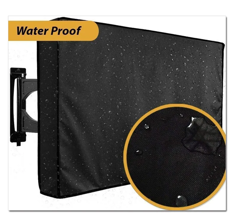 Custom Made Outdoor TV Cover Waterproof Polyester Hood 19 in