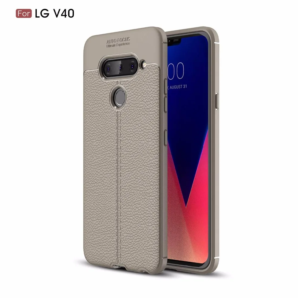 Для LG V30 чехол V35 кожаный силиконовый для телефона V40 V50 G7 G8 ThinQ прочный бампер
