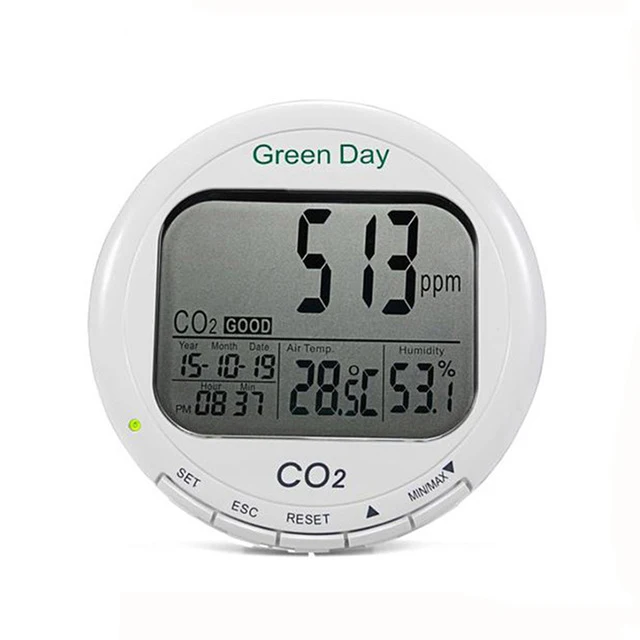 Indoor air quality monitor CO2 detector meter gas Thermometer hygrometer humity analyzer | Инструменты