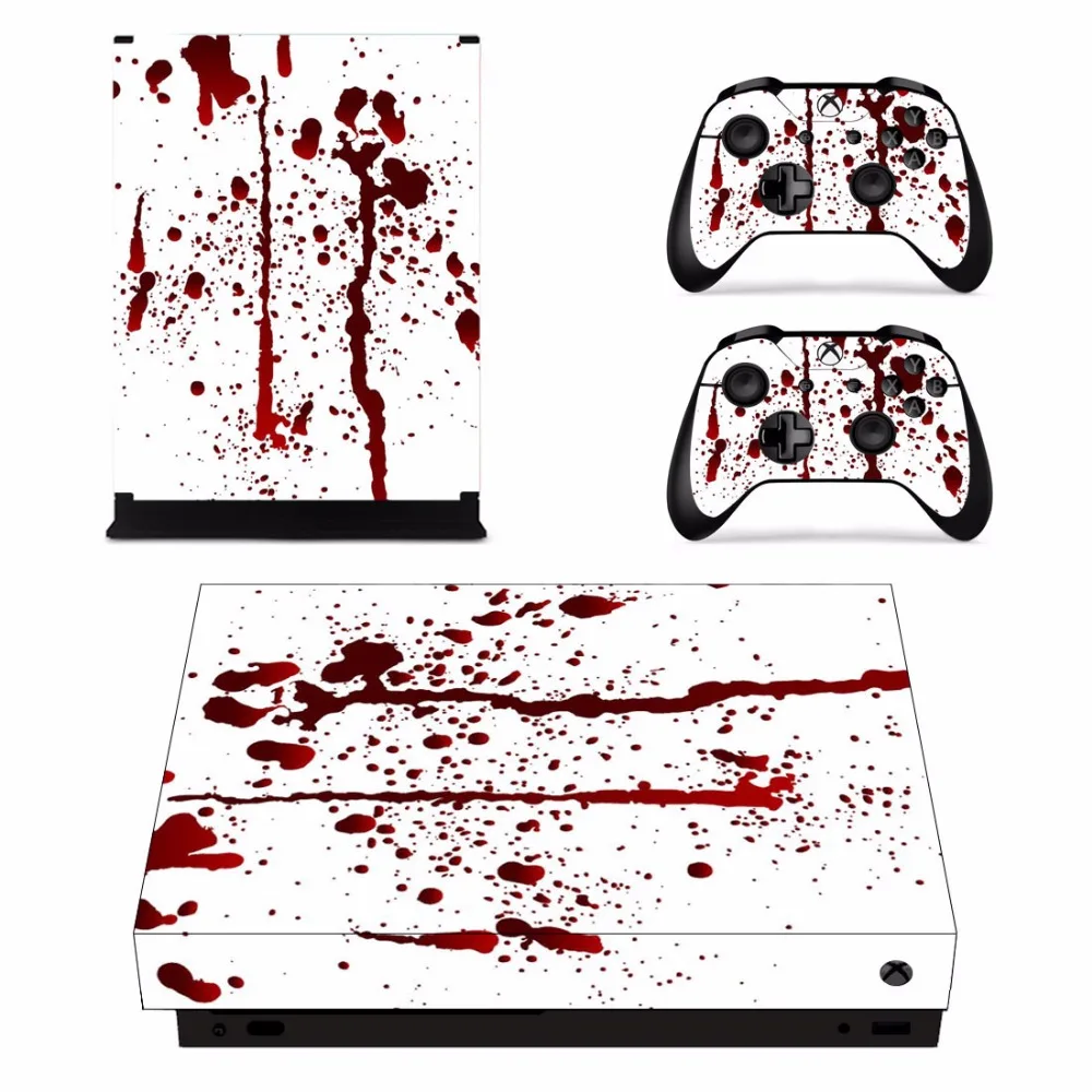 Нестандартная конструкция крови кожи Стикеры наклейка для Microsoft Xbox One X slim консоли