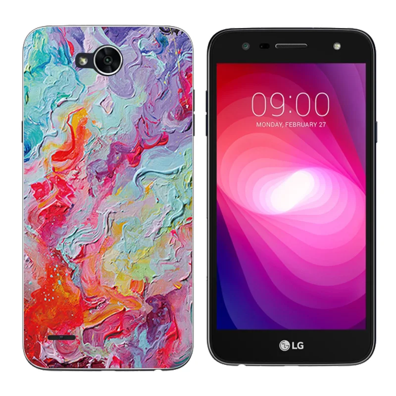 for LG X Power 2 Silicone Case K10 Cover Billow Printing Soft TPU Mobile Phone Bags K 10 |