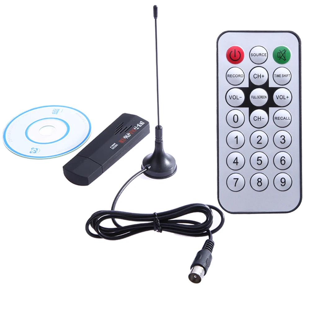 1 компл. Цифровой ТВ тюнер USB 2 0 Dongle Stick TV SDR приемник RTL2832U + R820T DVB T DAB FM высокое