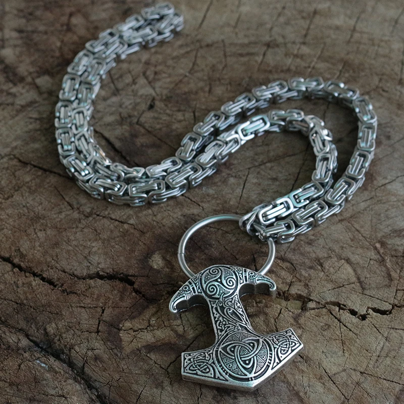 Raven's Mjolnir ювелирные изделия с молотком легендарный молот тора кулоном вороном