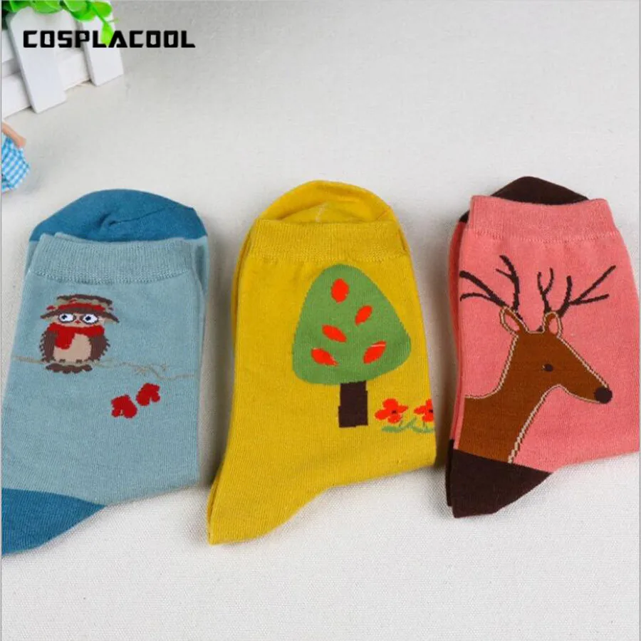 Новинка 2017 модные женские носки большого размера в стиле Харадзюку ретро