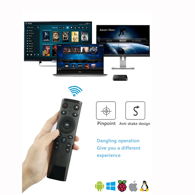 Голосовое управление Fly Air Mouse для Gyro Sensing Game 2 4 GHz беспроводной микрофон