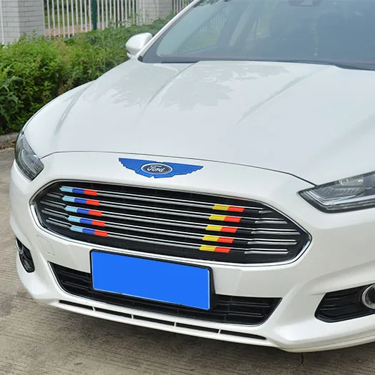 Автомобильная наклейка на решетку радиатора для Ford Focus Mondeo 15 18 цветная трехмерная