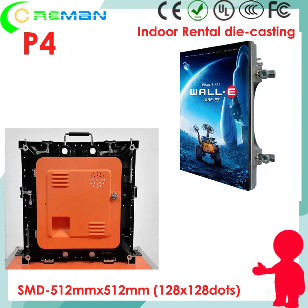 Бесплатная доставка Китай aliexpress Крытый фасад светодиодный экран p3 p4 Прокат