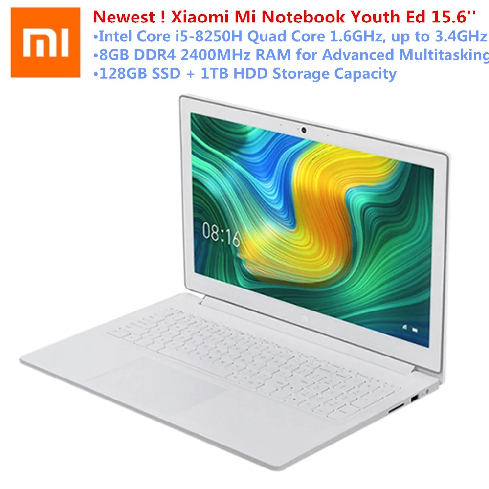 Новинка! Xiaomi Mi ноутбук Youth Ed. 15 6 дюймовый Windows 10 домашний процессор Intel Core i5-8250H