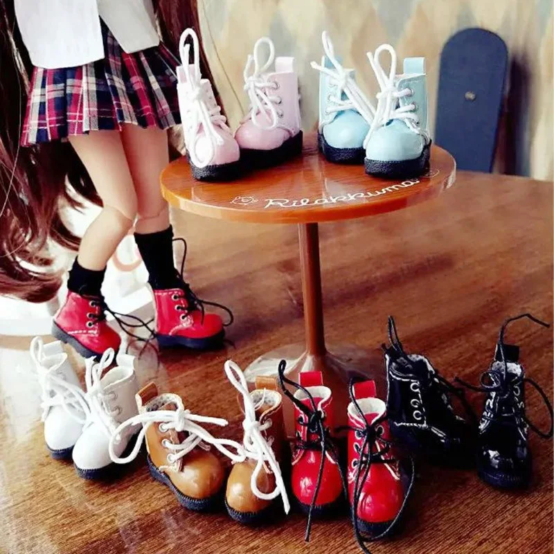 Милые мини ботинки Мартенс 1/6 1 пара кукольная обувь Blyth подходит для кукол Pullip Licca