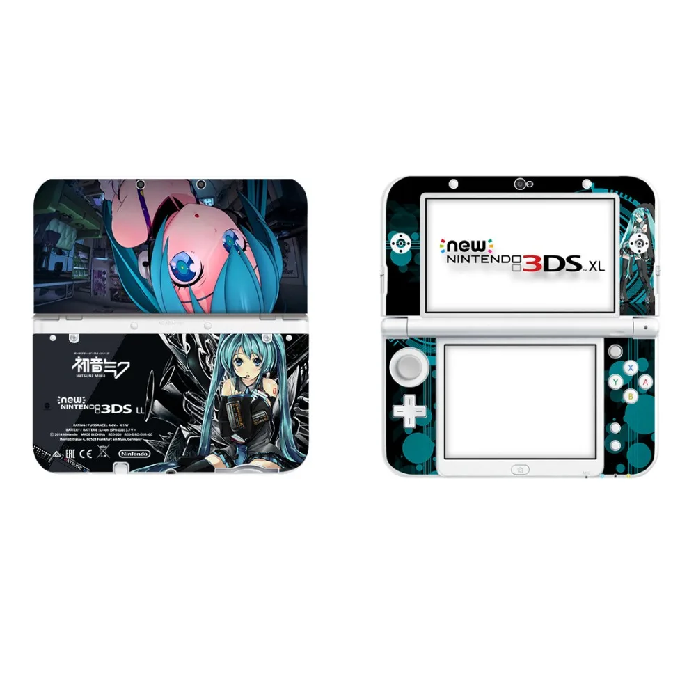 Аниме милые девушки виниловая наклейка кожи Стикеры для нового 3DS XL LL шкуры Стикеры s для нового 3dsll Винил Защитная Наклейка