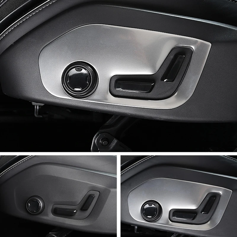 

Для VOLVO S90 V90 2017 2018 2019 из нержавеющей стали Матовая Внутренняя Регулируемая Внешняя рамка для сиденья автомобиля отделка 2 шт. автостайлинг