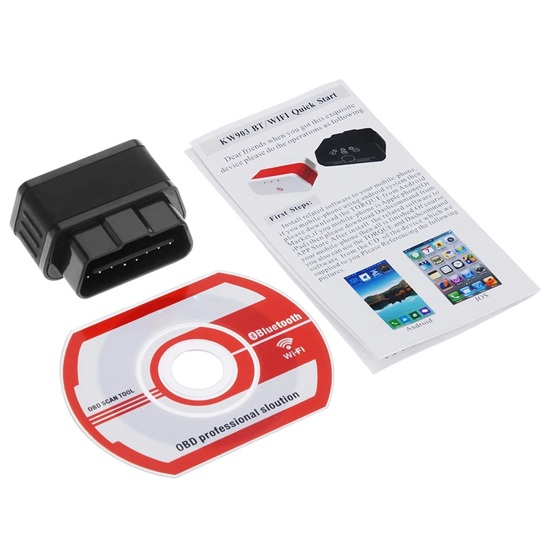 ELM327 OBD2 сканер Bluetooth WIFI для Android iOS Автомобильный диагностический