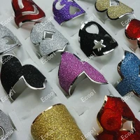 150pcs wholesale lots jewelry ring pretty multicolor frosted mix rings rl304 free shipping