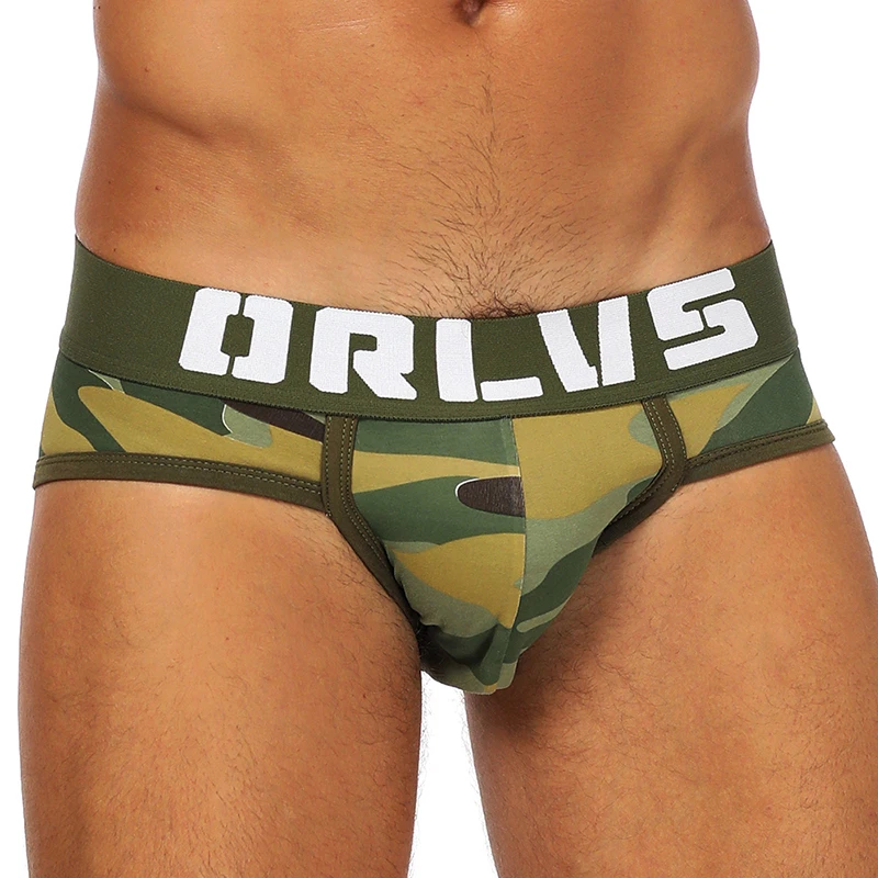 ORLVS 2019 сексуальное мужское нижнее белье трусы 2 шт./партия Ropa Interior hombre мужские