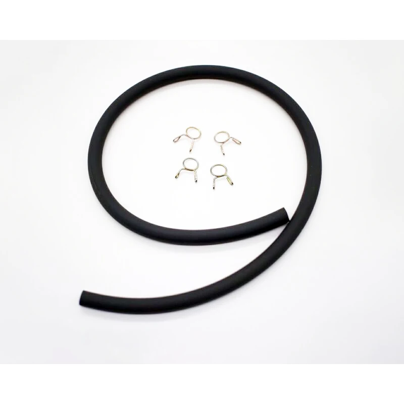 1pc 50CM 8 мм мотоциклетный газовый топливный фильтр, бензиновая труба, шланг+ 4 зажима, мото скутер, мотоцикл, топливная Газовая линия, домашние трубы, трубка для доставки масла - Цвет: 1pc 50CM
