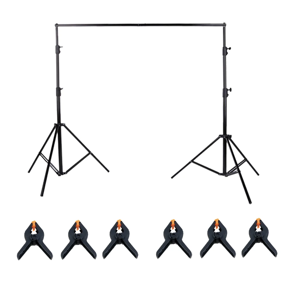 3x2 м фон для фотосъемки подставка освещения студийный комплект с зажимом |