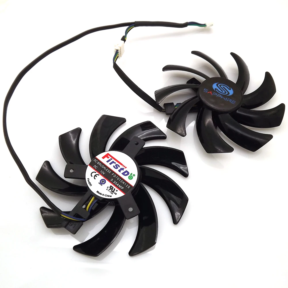 Бесплатная доставка 2pcs/много Вентилятор охлаждения для Видеокарт Firstd FD7010H12S 85 мм