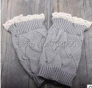 Кружевные пуговицы манжеты для сапог трикотажный топ сапога кружевная отделка