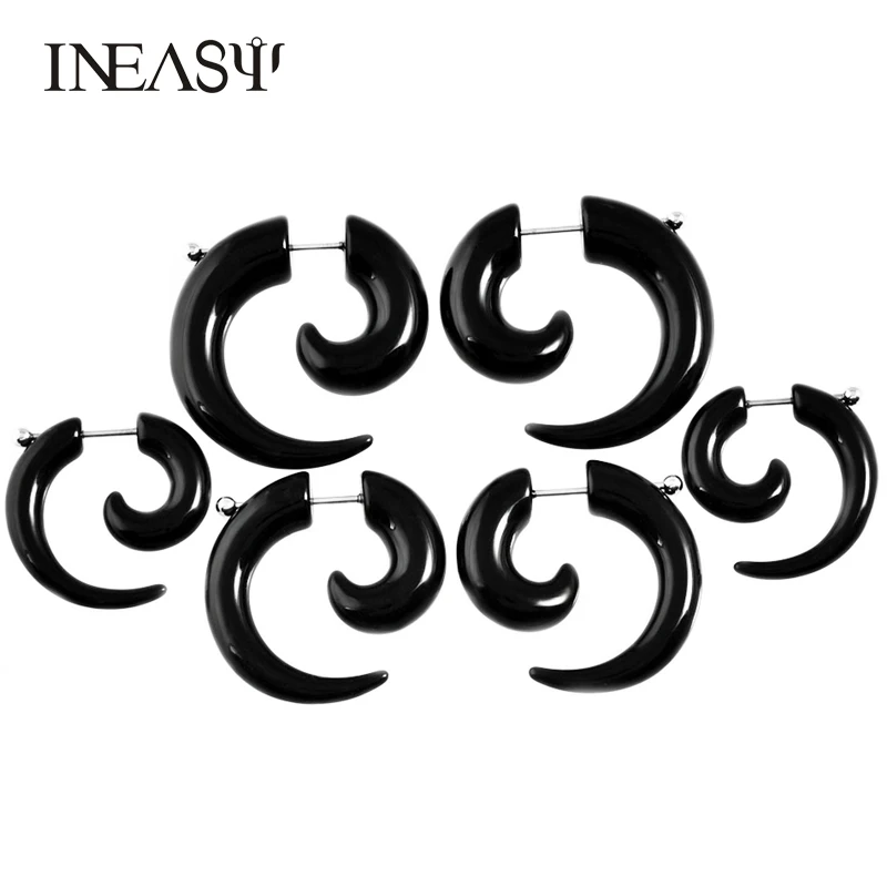 Акриловые накладные серьги туннели Для Пирсинга Ушей украшения для тела пробки и