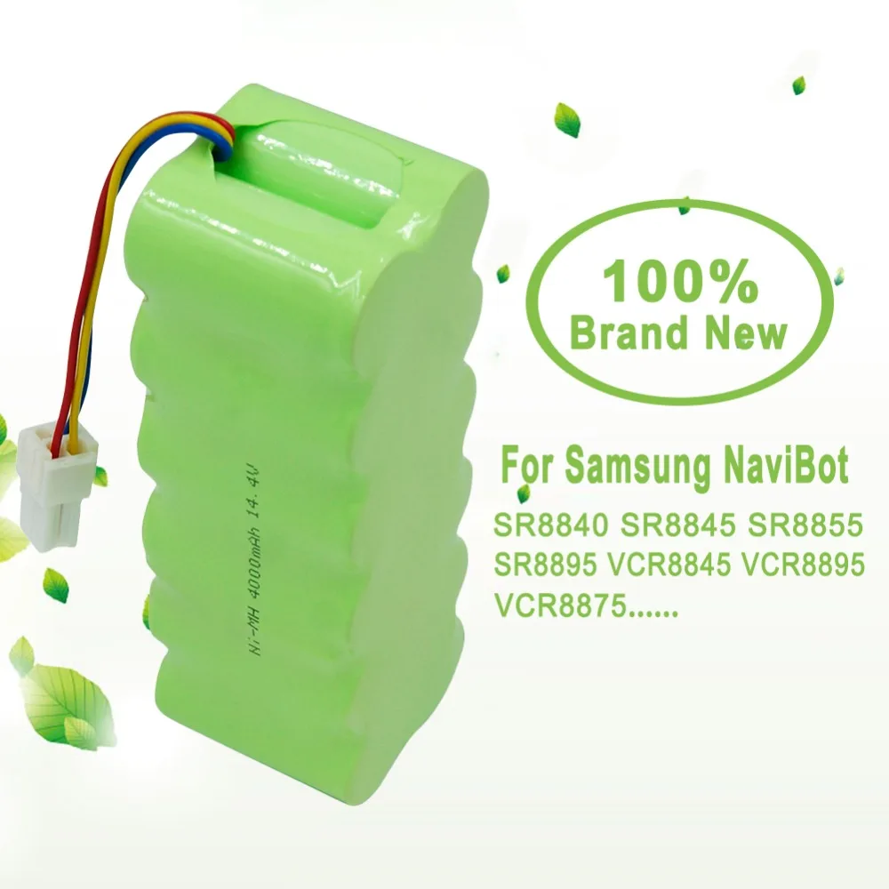 Перезаряжаемая батарея 14 4 В 4000 мАч Ni MH для пылесоса Samsung NaviBot SR8840 SR8845 SR8855 SR8895 VCR8845