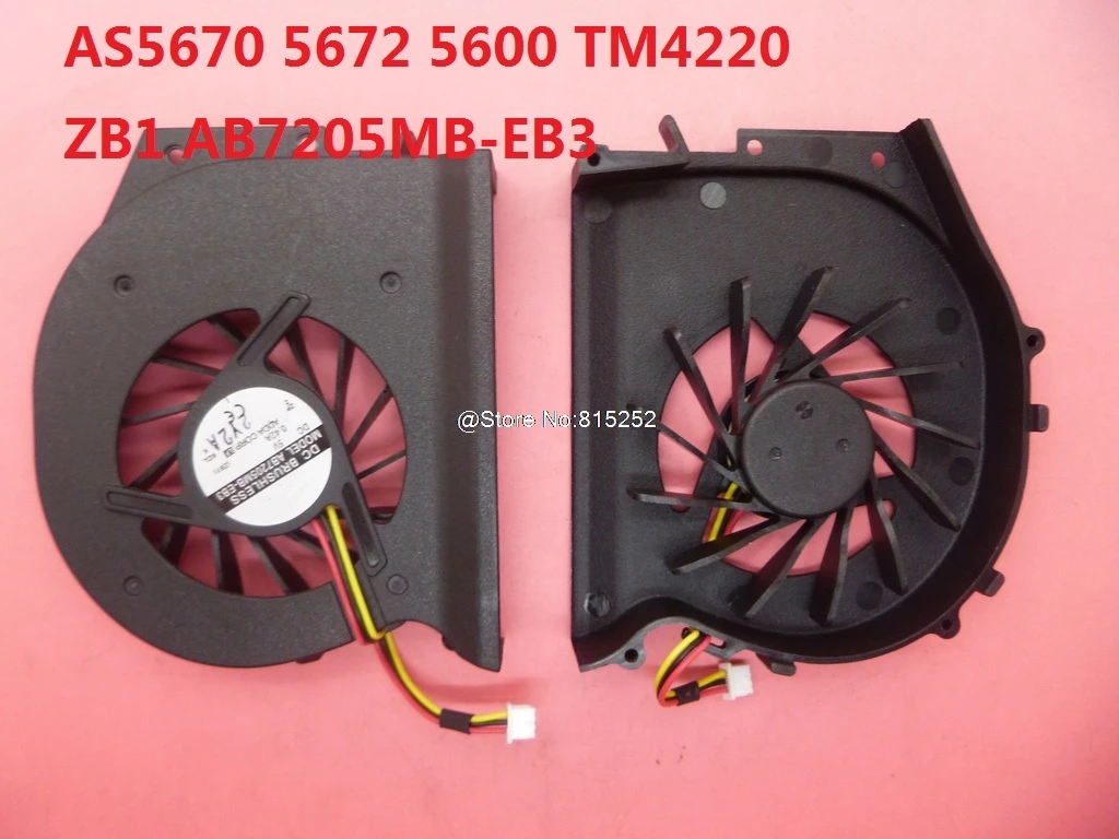 

Laptop CPU FAN For ACER AS5610 5630 5680 3690 TM4200 AB7505HX-HB3 / AS5670 5672 5600 TM4220 ZB1 AB7205MB-EB3 New