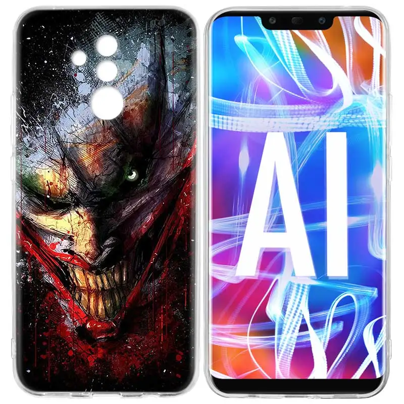 Dc Бэтмен Темный рыцарь Джокер карта Модный мягкий чехол для huawei P30 P20 mate 20 10 Pro P10 P9 lite P Smart+ Plus Z чехол