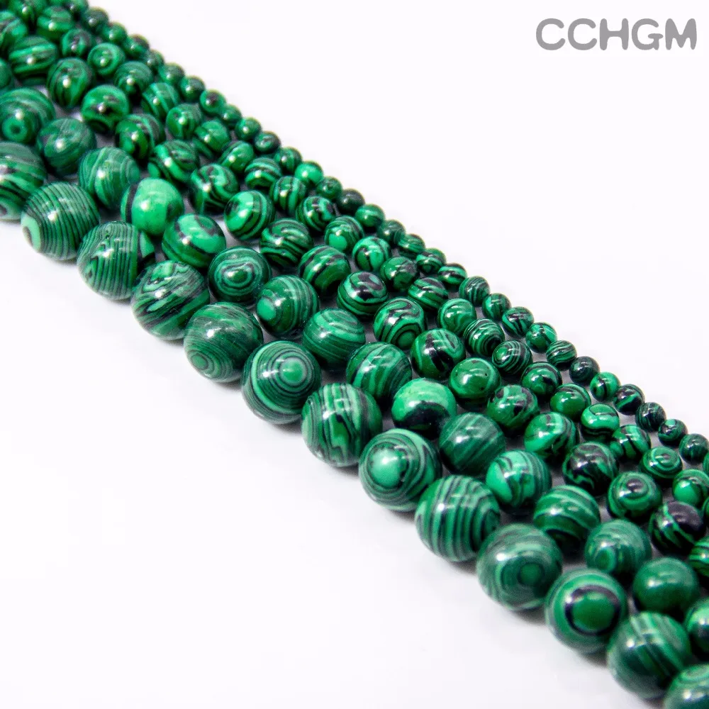 CCHGM горячая Распродажа оптом полированный натуральный малахит камень Круглые