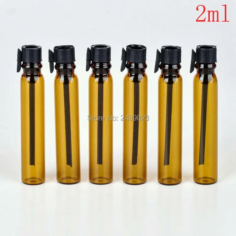 

200Pieces/Lot 2ML Mini Travel Glass Perfume Bottle For Essential Oils Empty Contenitori Cosmetici Vuoti For Sample