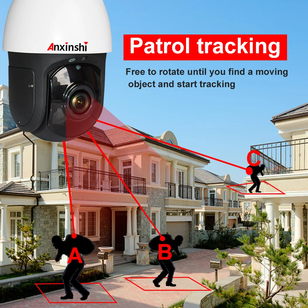 Купольная камера Onvif 20X уличная 6 дюймовая 1080P PTZ ip с оптическим зумом и POE