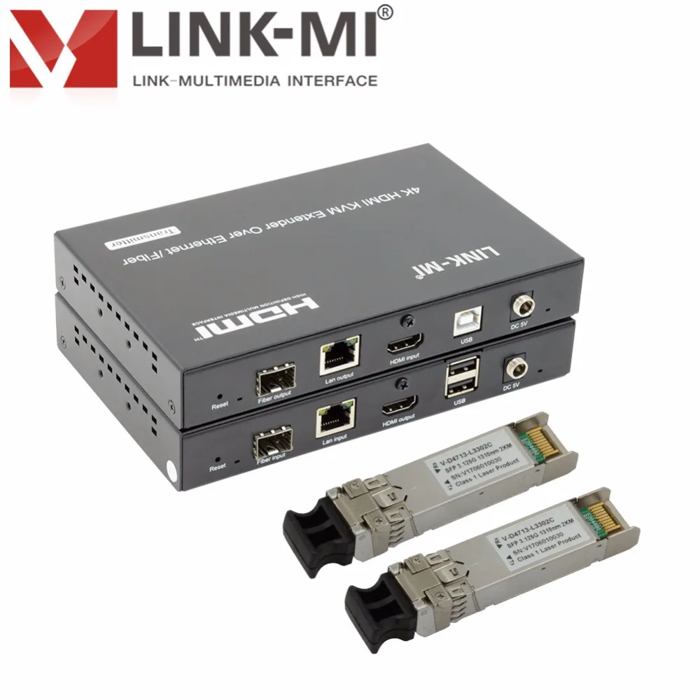 LM-EX57 4K2K HDMI+USB KVM Extender USB2.0 over IP 120m/Fiber optical up to 60KM 3.125G Single Mode 2km/20km/40km Support 3D | Электроника