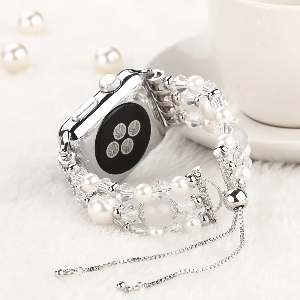 Пояс ручной работы для Apple watch band 38 мм 42 мм 40 мм 44 мм с агатовым браслетом Для iWatch band adjustment Sport series 4 3 2 1series 5