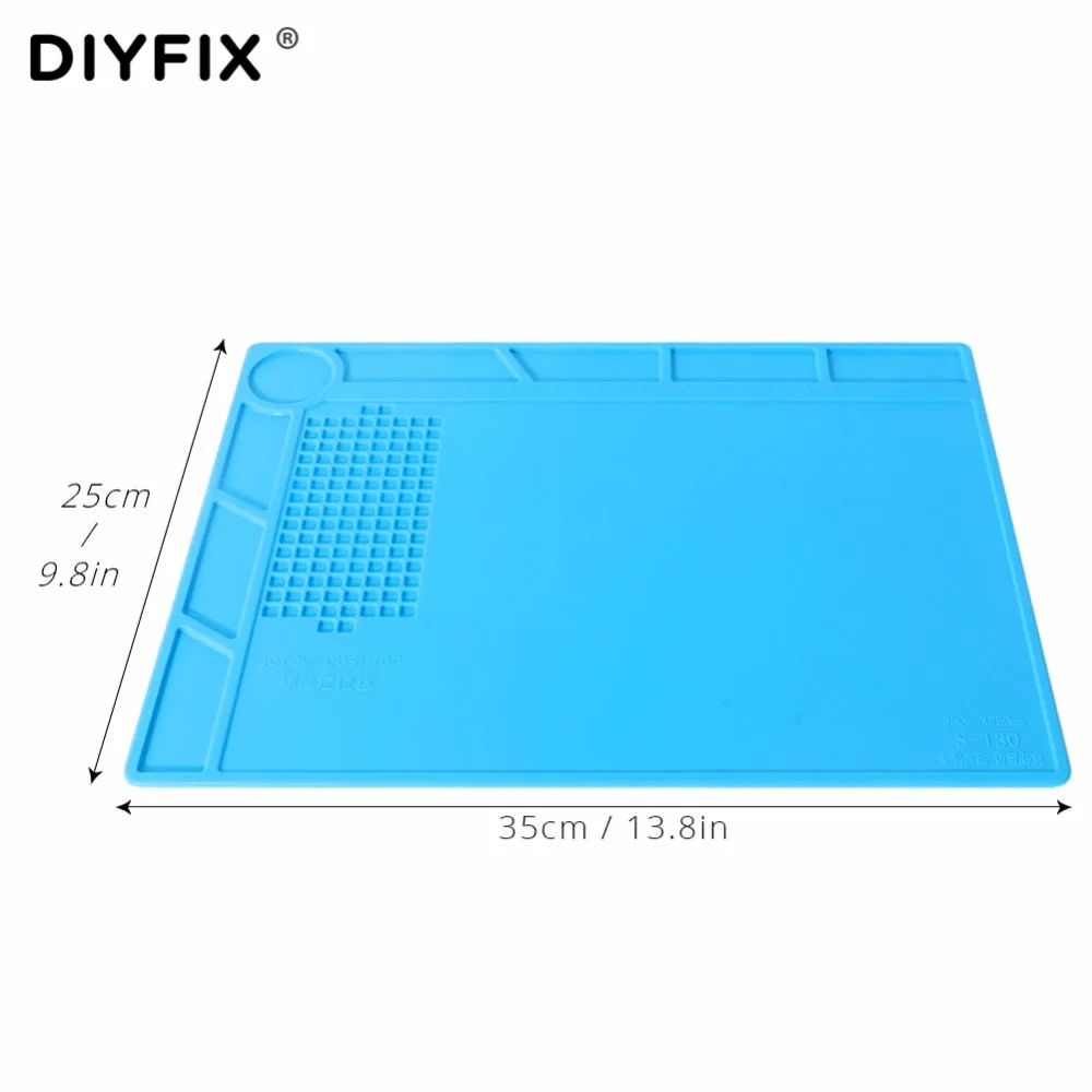 Теплоизоляционная Силиконовая накладка DIYFIX 35x25 см электрическая паяльная