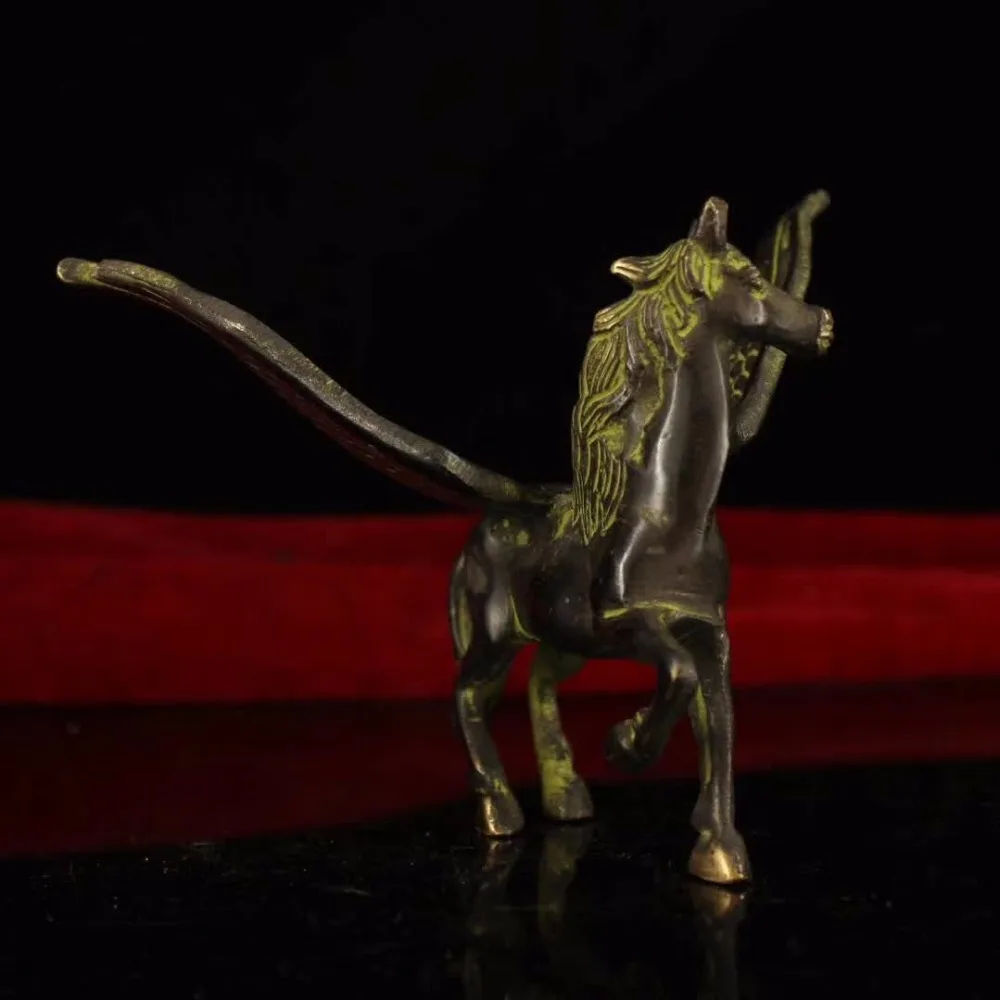 Christmas decoration Home Desk/Living Room statue Handmade Art sculpture Chinese Bronze Flying horse model Antique Horse | Дом и сад