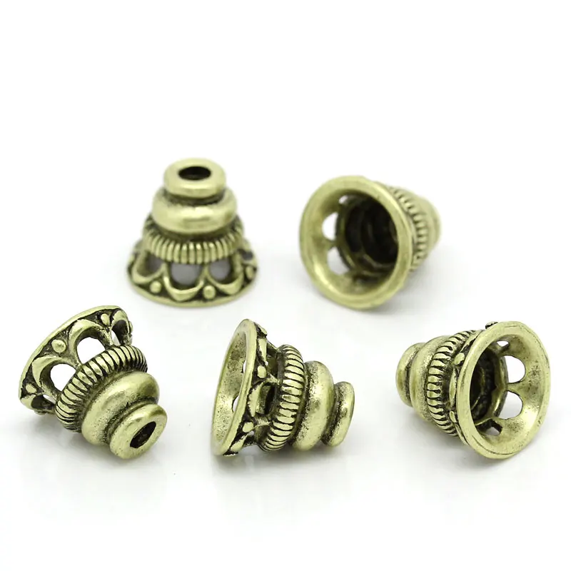 Модные украшения пустотелые торцевые колпачки в форме башня для изготовления