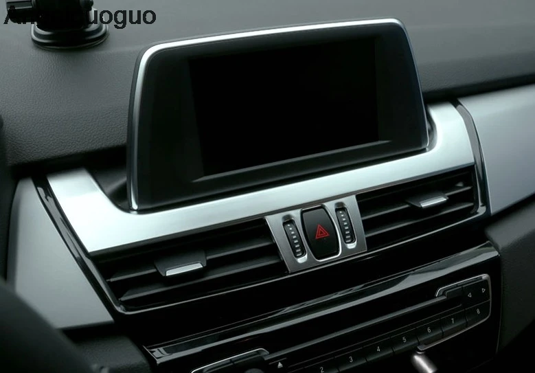 Angelguoguo хром консоль Навигация экран рамка наклейка для BMW 2 серии Tourer F45 F46 2016-2017
